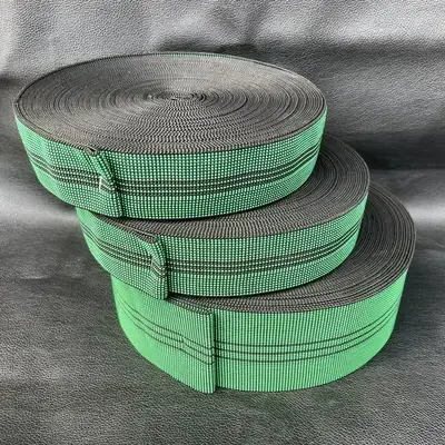 Sofa elastic  thickening belt tension elastic strap cushion bottom thickened wide cloth green webbing