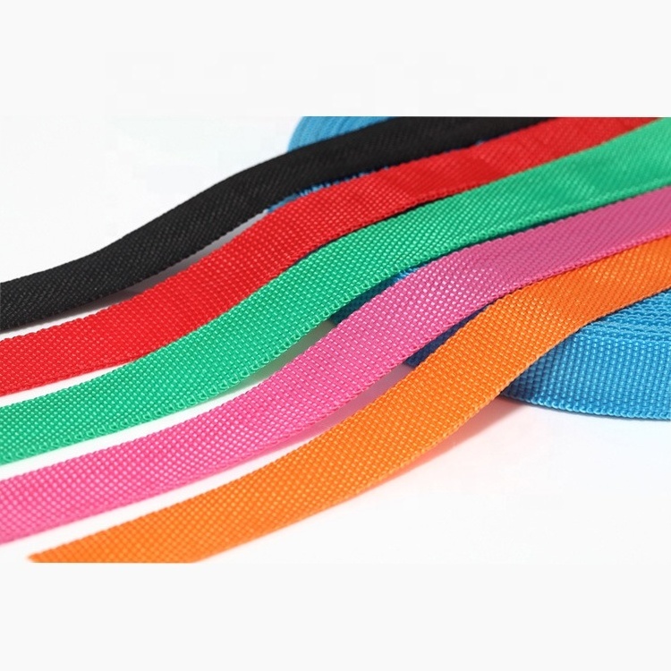 Wholesale Polyester Nylon pp Webbing Colorful Shoulder Strap PP Tape Webbing for Luggage Safety Belt