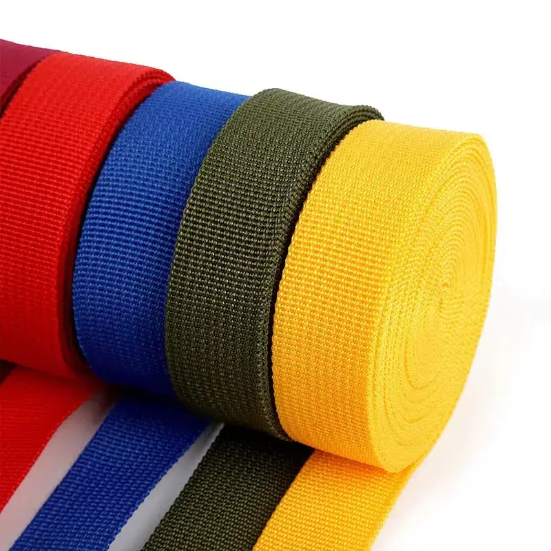 25mm Wholesale High quality High strength Waterproof herringbone Custom Colorful Coated Nylon Webbing Strap