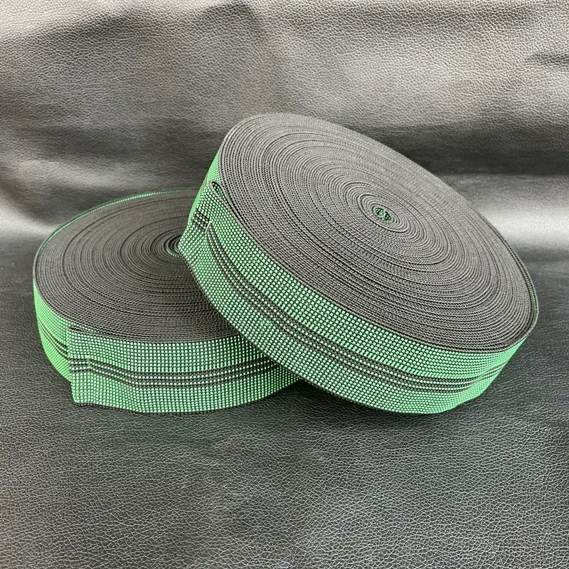 Sofa elastic  thickening belt tension elastic strap cushion bottom thickened wide cloth green webbing