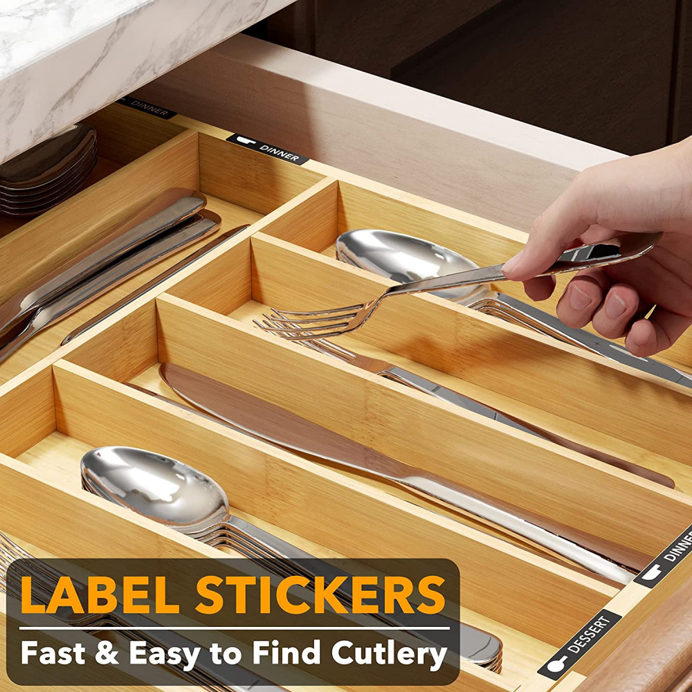 Bamboo Expandable Kitchen Drawer Organizer Bamboo Expandable Drawer Organizer For Utensils