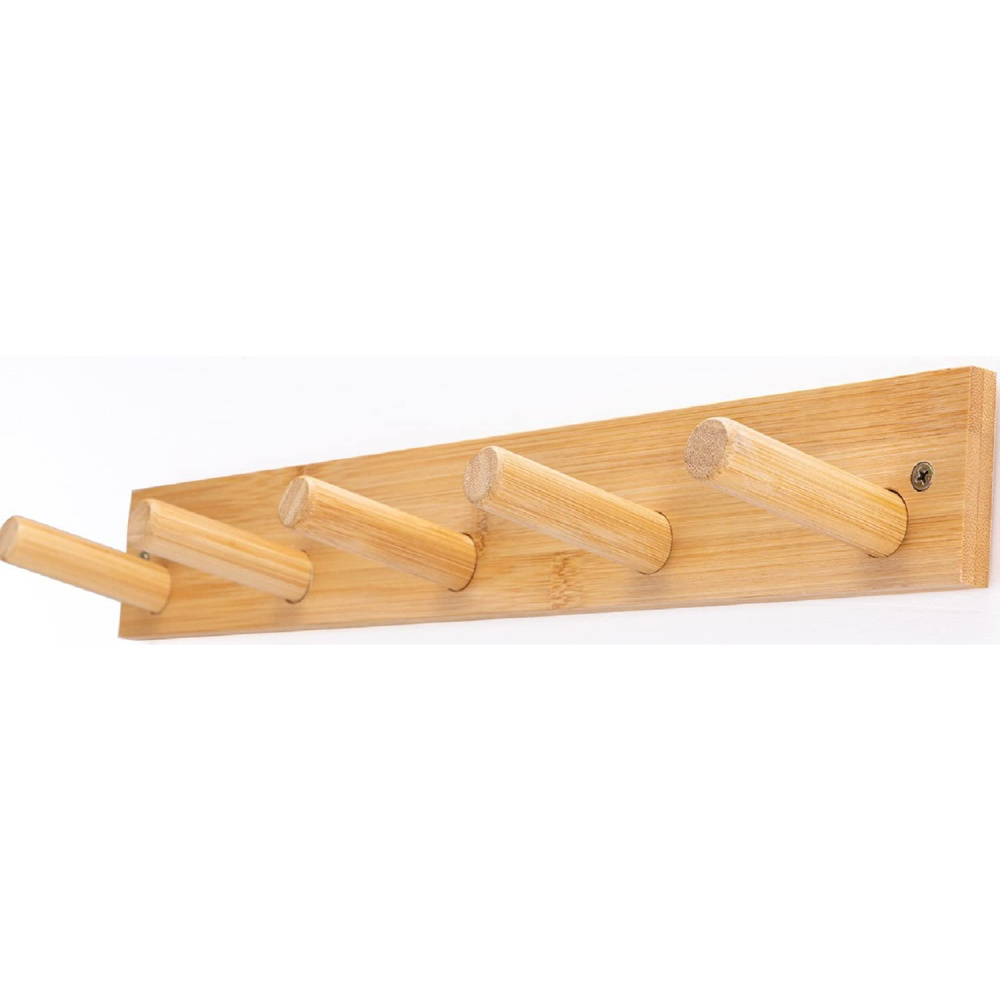 Entryway Hat Rack Bench Coat Hooks For Doors Hat Rack Bamboo Wood Wall Hanging