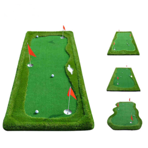 Large Size Custom logo Club Course Portable Golf Training Mat Artificial Grass Mini Golf Putting Green