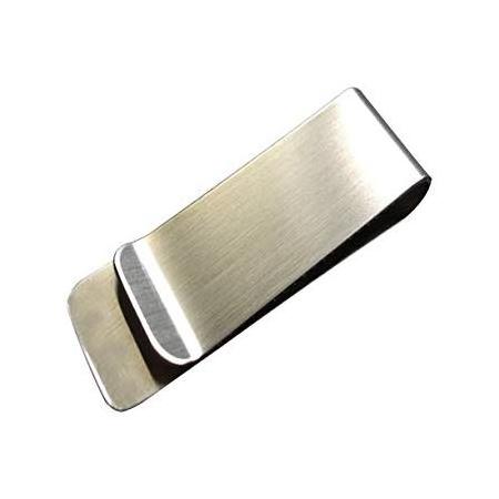 Factory OEM fabrication customized silver color stainless steel aluminum small metal usb clip