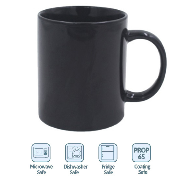 Popular Top Grade Ceramics Matt Black Blank Sublimation Cheap Coffee Mug For Personalized