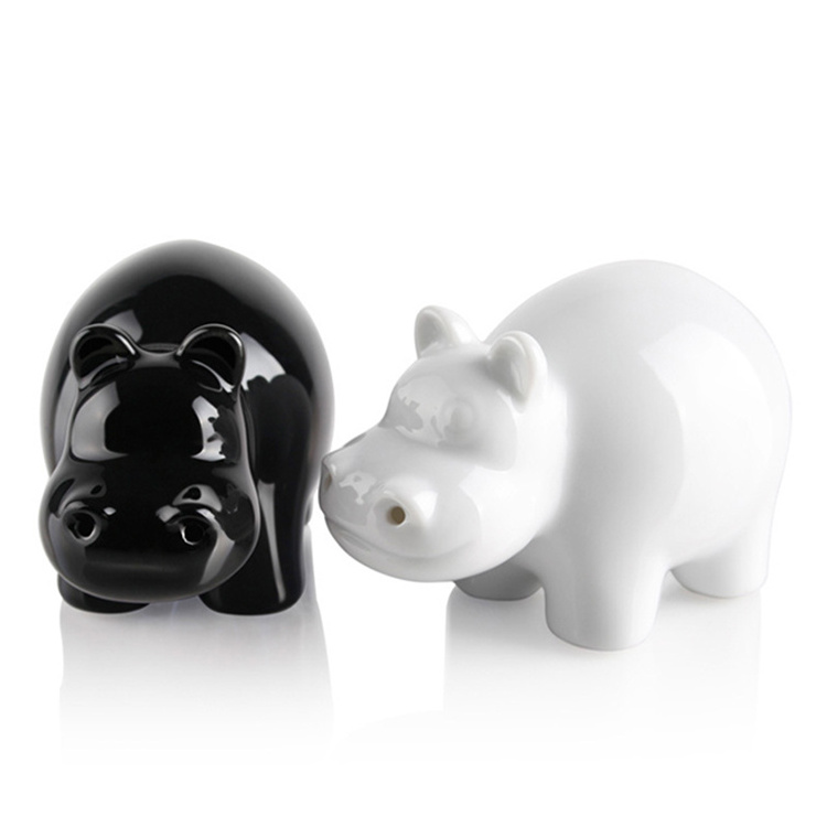 decorative custom cute cats ceramic salt and pepper shakers set wholesale