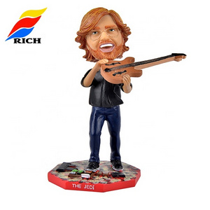 Wholesale customized Resin Bobble Head Polyresin Musician funny Decoration Figurines