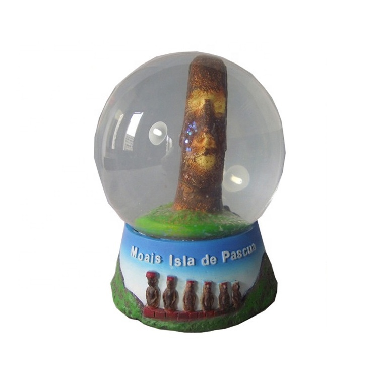 Resin custom human girls snow globe souvenir snowball