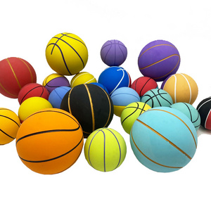 Explosive Factory Wholesale Custom Colorful Rubber print logo High Bounce Ball Mini Basketball Toy training toy ball