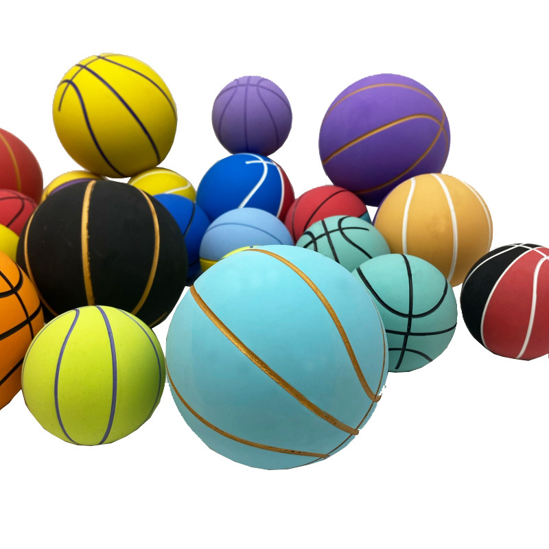 Explosive Factory Wholesale Custom Colorful Rubber print logo High Bounce Ball Mini Basketball Toy training toy ball