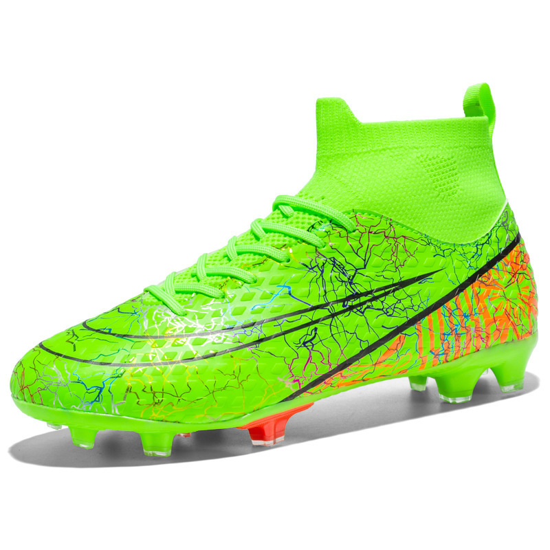 Spot new soccer shoes men's wholesale adult large size TF long spikes FG broken spikes artificial turf training shoes