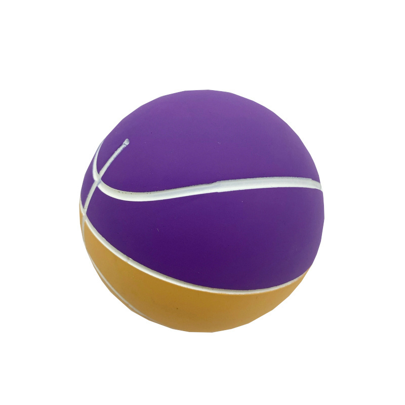 OEM customized mini high elasticity basketball natural rubber small basketball 6cm decompression hollow elastic ball