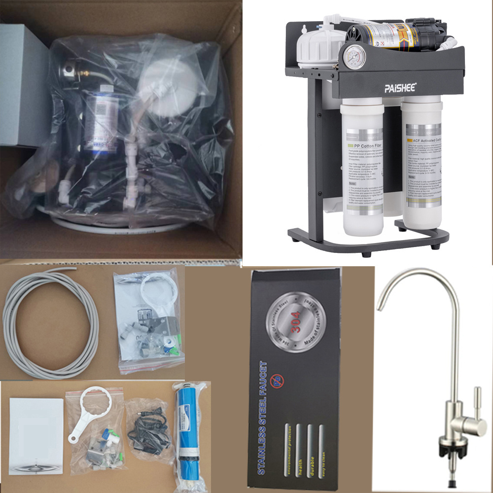 1000GPD RO System purifier  quick connect Tank less Reverse osmosis OEM KDF mineral Alkaline water filter for home use