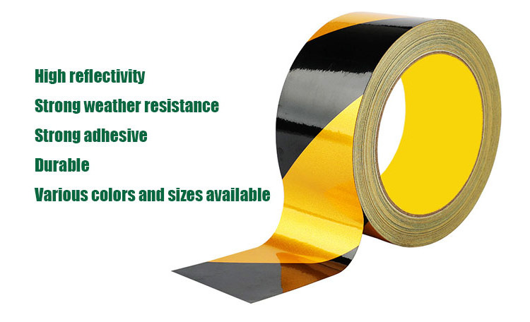 Pe Materials Floor Marking Tape Warning Film good quality warning Reflective tape for vehicles