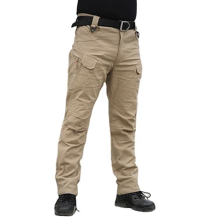 Custom Ix9 Tactical Slim Fit Men's Trousers Work Outdoor Techwear Hiking Pantalons homm Khaki Casual Cargo Pants For Zip Off