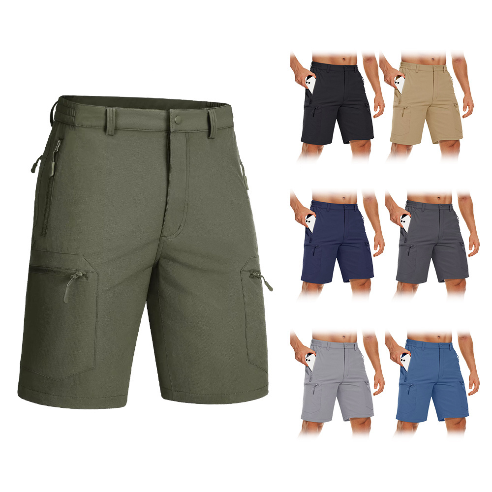 Custom Wholesale Men Outdoor Casual Hiking Cargo Sport Wear Shorts Pockets Jogger Sweat Active Cargo Shorts For Oem