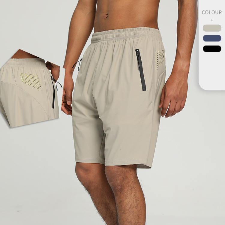 Custom Men Casual Nylon Cargo Sweat Shorts Football Soccer Basketball Ative Shorts Blank Baggy Nylon Shorts