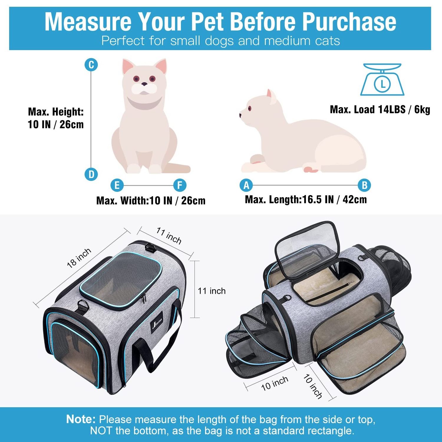 OEM Travel Pet Backpack Cat Carrier Backpack Expandable Extra Large Adjustable Airline Approved Bag,Small Dog Carrying Backpack