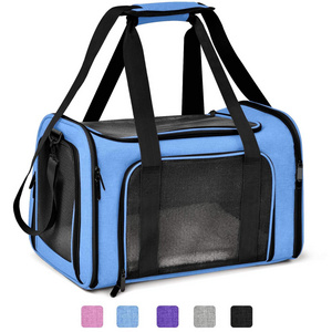 Cat Carriers Dog Carrier Pet Carrier for Small Medium Cats Dogs up to 15 Lbs, Soft Sided, Collapsible Travel Puppy Carrier