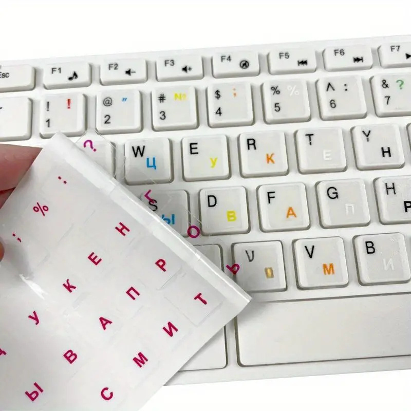 Clear Russian Sticker Film Language Letter Keyboard Cover For Computer Notebook PC Dust Protection Laptop Accessories