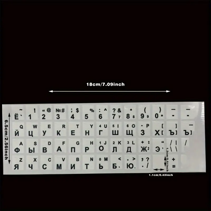 Clear Russian Sticker Film Language Letter Keyboard Cover For Computer Notebook PC Dust Protection Laptop Accessories