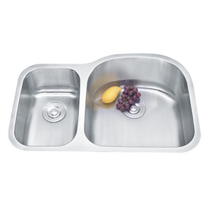 Heteromorphic Double bowl kitchen stainless steel 304 18 gauge sinks