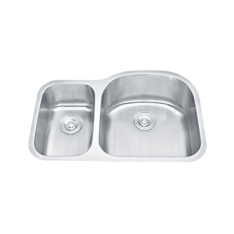 Heteromorphic Double bowl kitchen stainless steel 304 18 gauge sinks