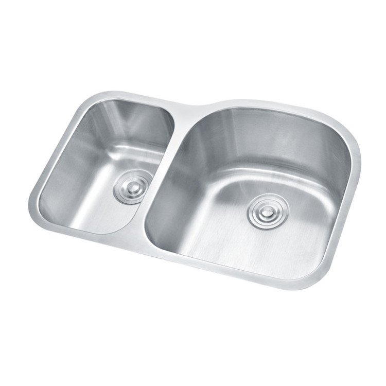 Heteromorphic Double bowl kitchen stainless steel 304 18 gauge sinks