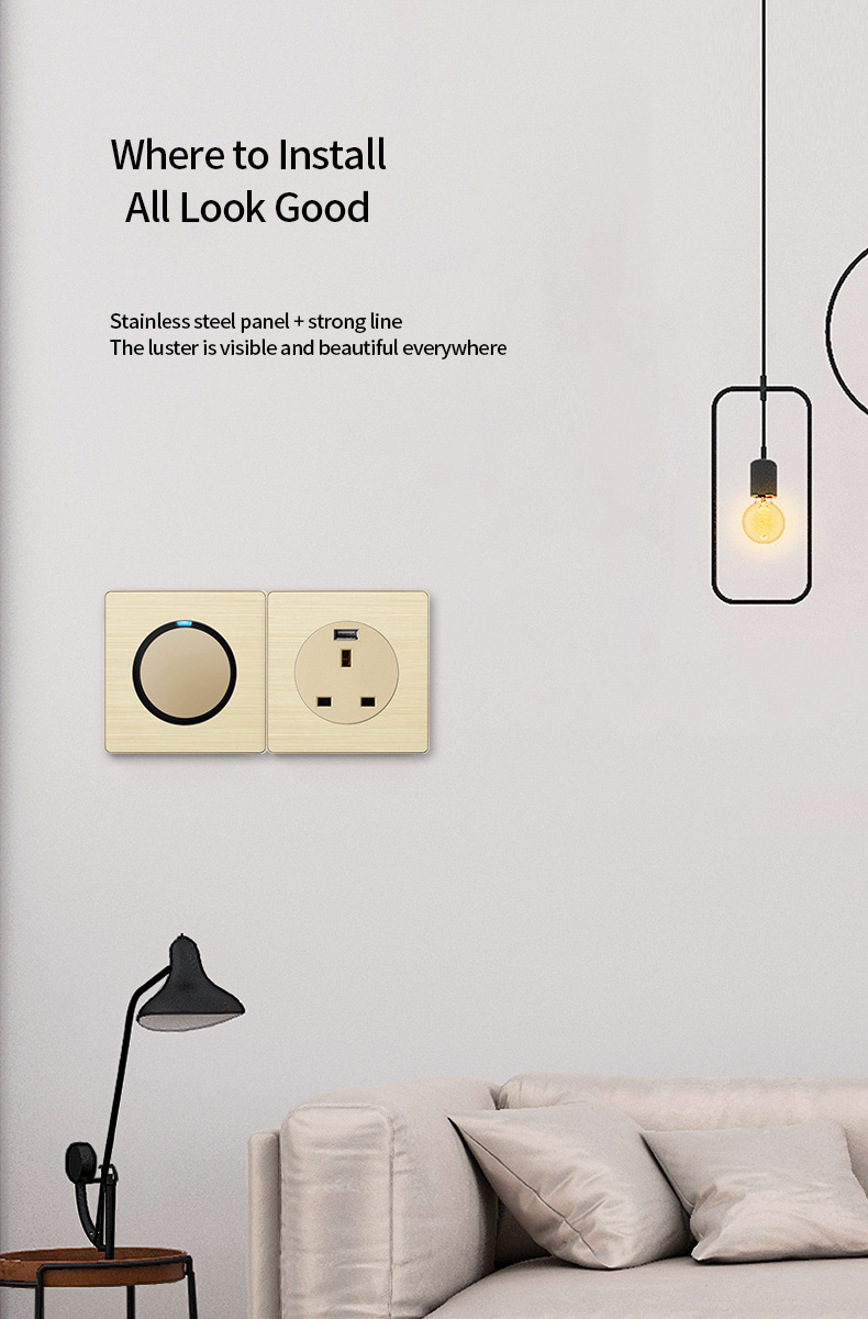 European Quality Electrical Sockets And Switches Ce Power Switch Light Switch Vintage Flat Wall Outlet Ceiling Light