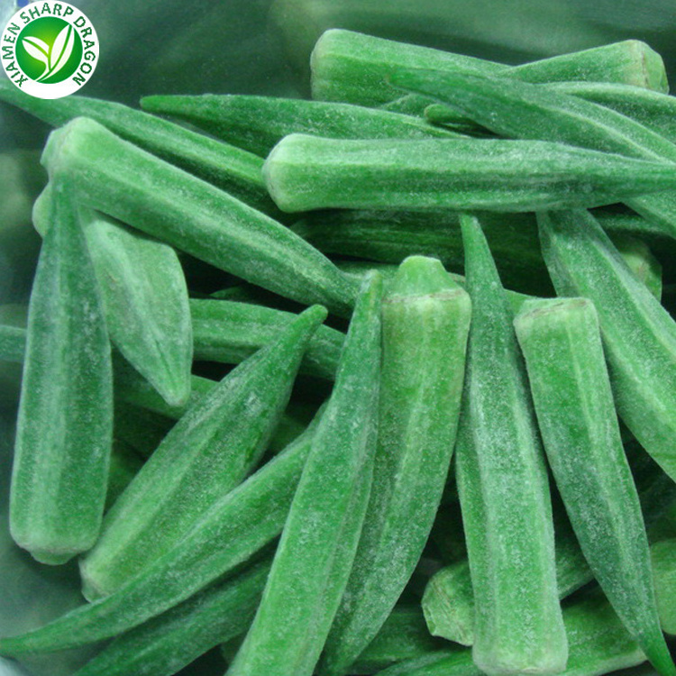 Vegetable Iqf Frozen Freezing Organic Fresh whole Best Okra chopped cut sliced for Sale Wholesale Prices China Manufacturers