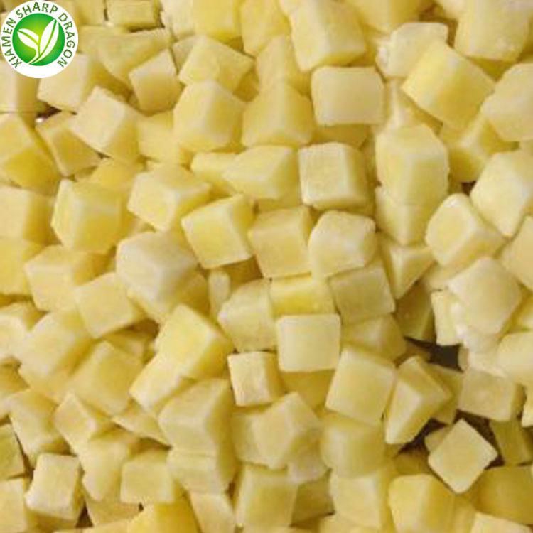 10kg China Natural Cube Peeled Potato a Grade EDIBLE SD Bulk Packaging FROZEN Frozen French Fries Strip / Cube 10 Kg IQF 2YEAR