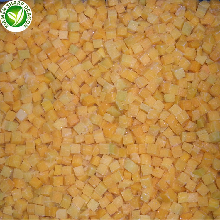 Export Frozen IQF Gold Pumpkin Chunks Cut Diced Block Cubes Freezing Unsweetened Organic Healthy Natural Wholesale price