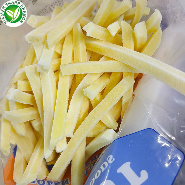 Export IQF Frozen Pre Fried Potato French Fries 6x6 7x7 9x9mm 12mm Peeled A Grade Manufactures Wholesale In-stock Fast-delivery