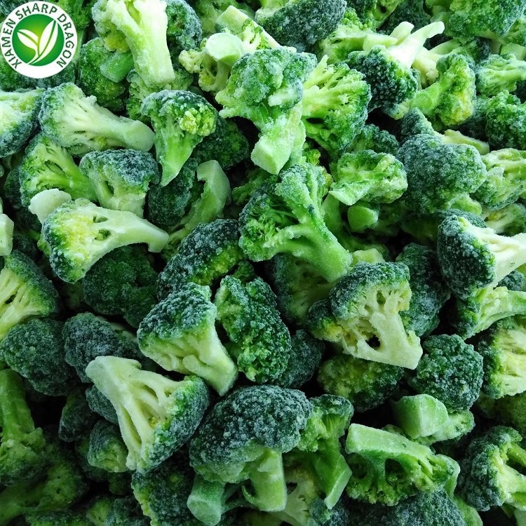 Frozen fresh raw Chopped Cuts Tenderstem Riced Broccoli Florets with IQF blanching and freezing Best Bulk Organic Vegetables