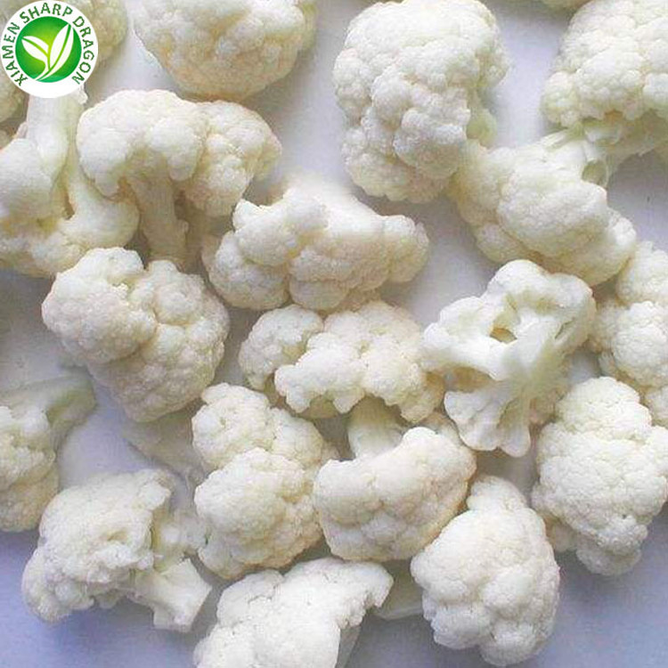 IQF Frozen Best Fresh White Freezing Organic riced Cauliflower Florets Broccoli Veggies Chunk Diced Block Cube Bulk in bag