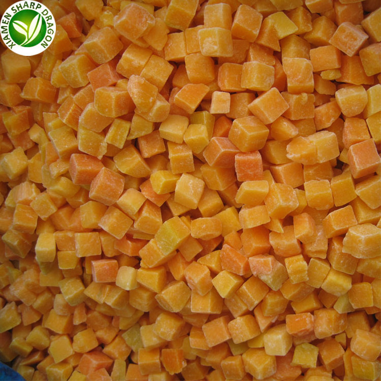 Export Frozen IQF Gold Pumpkin Chunks Cut Diced Block Cubes Freezing Unsweetened Organic Healthy Natural Wholesale price