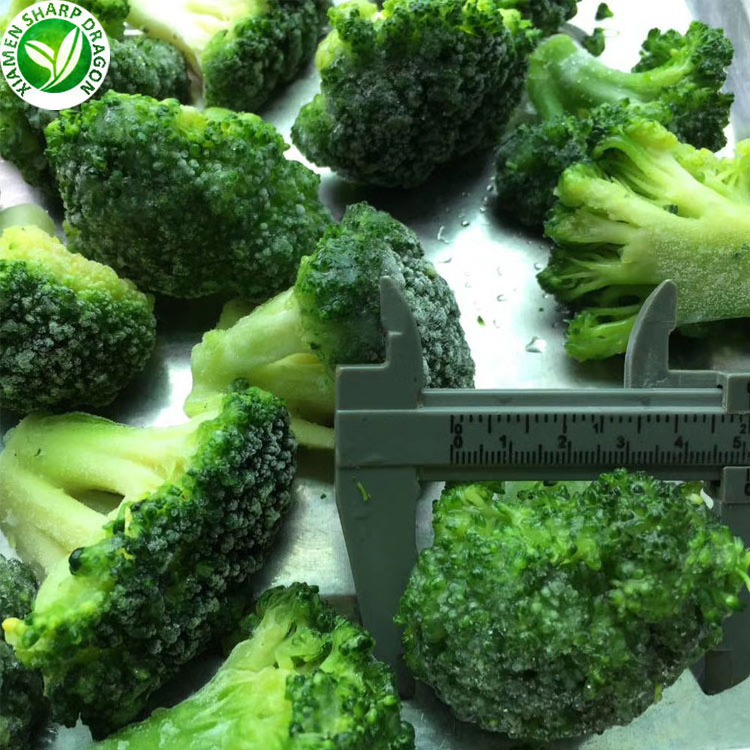 Frozen fresh raw Chopped Cuts Tenderstem Riced Broccoli Florets with IQF blanching and freezing Best Bulk Organic Vegetables