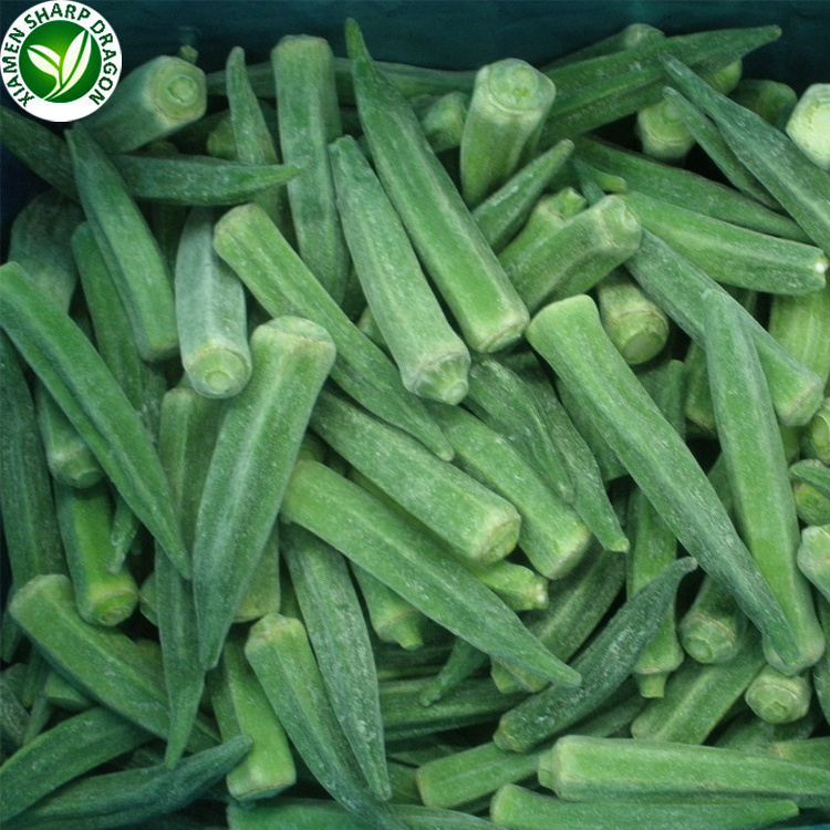 IQF Import organic green vegetable frozen okra with best prices