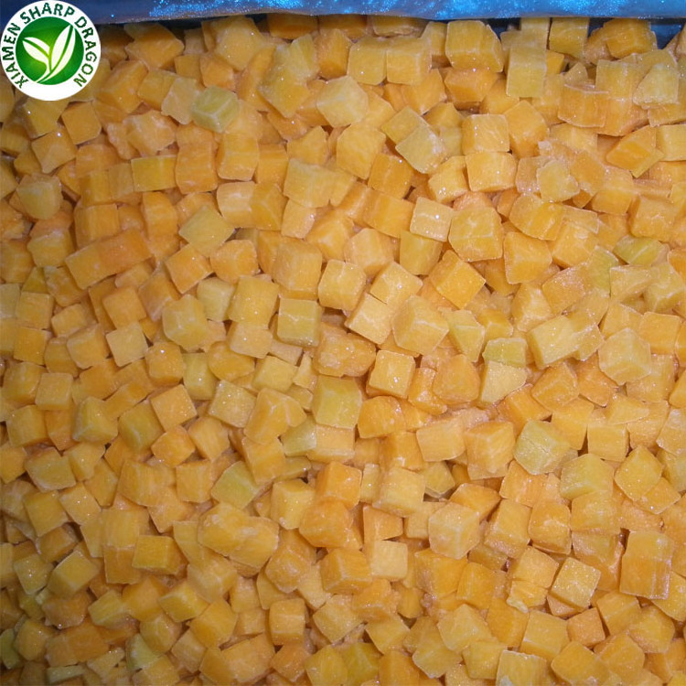 Export Frozen IQF Gold Pumpkin Chunks Cut Diced Block Cubes Freezing Unsweetened Organic Healthy Natural Wholesale price