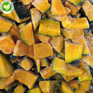 IQF Wholesale Bulk Frozen Organic Healthy Fresh Peeled Pumpkin Dice Slice Sliced Chunk Diced Block Cubes Cuts Freezing Organic