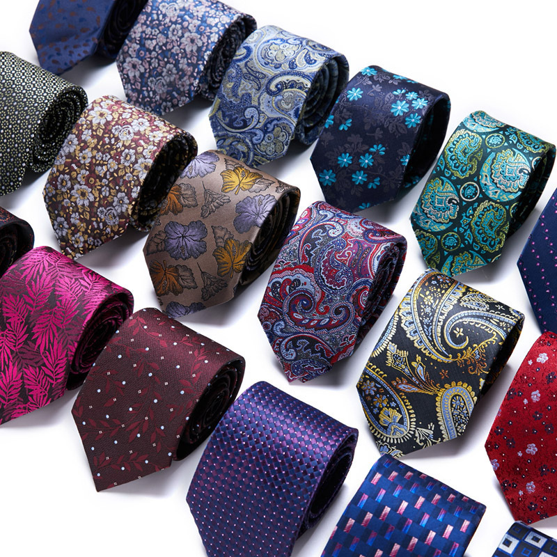 Fashion Wear Men Ties 100% Silk Fabric Printed Pattern Men's Ties Custom Men Silk Tie