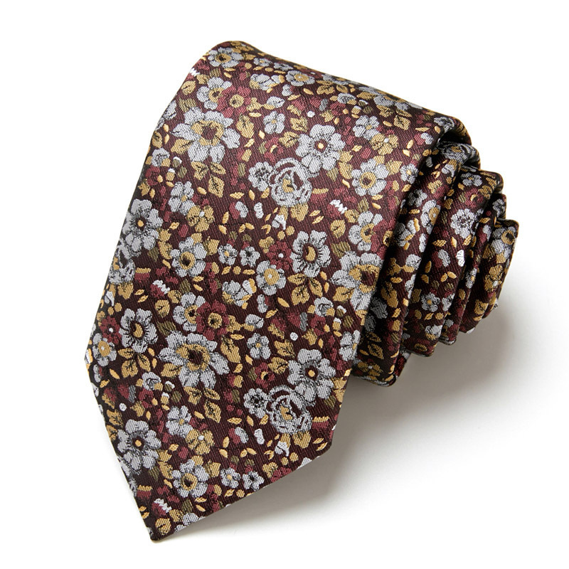 Fashion Wear Men Ties 100% Silk Fabric Printed Pattern Men's Ties Custom Men Silk Tie