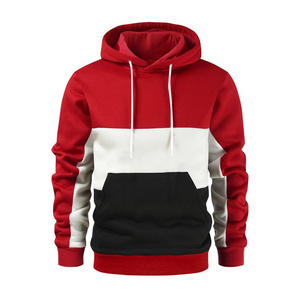 2023 Hot Sale Men's Fashion Hoodies Men's Novelty Color Block Pullover Hoodie Long Sleeve Casual Sweatshirt Men Hoodies