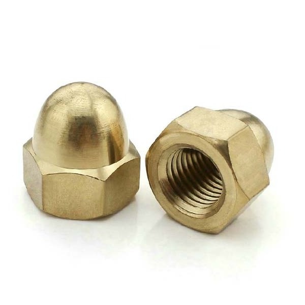 Factory Directly supply DIN 934 Hexagonal Yellow Copper Brass Hex Hex Nut for precision machine