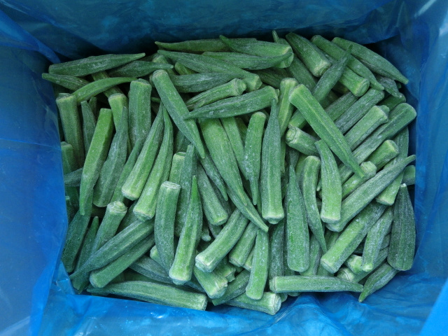 IQF Frozen Okra Whole Or Cutting