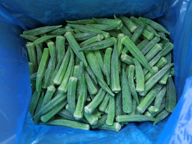 IQF Frozen Okra Whole Or Cutting