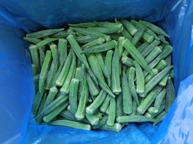 IQF Frozen Okra Whole Or Cutting