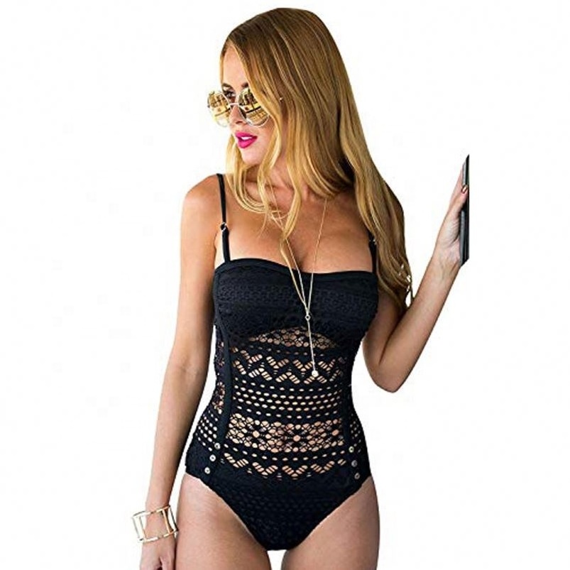 Extreme Micro Bikini Crochet White One Piece Swimsuits Women