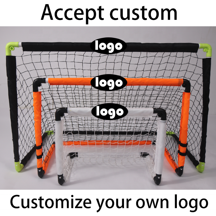 KiBi pvc plastic foldable portable folding soccer stand net goal post set 90x60cm easy fold training soccer ball clip xiamen