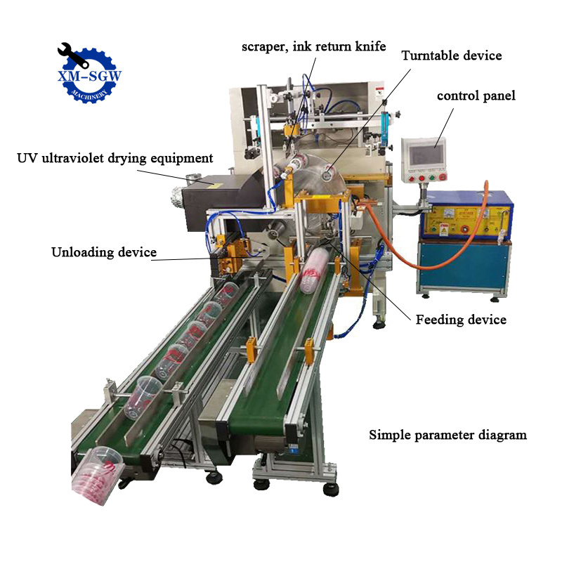 Plastic Cup Screen Printer 2 4 6 Multi Color Full Automatic Print Paper Cups Silk Screen Printing Machine For Glass Bottle